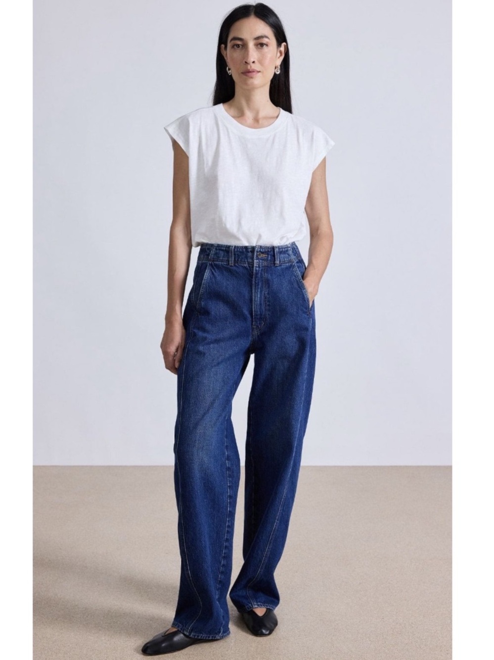 NWT Apiece Apart Meridian High Rise Jeans in Tulum Wash, Size 29